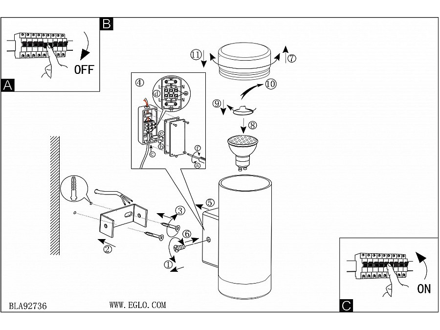 Светильник на штанге Eglo Riga-LED 96505