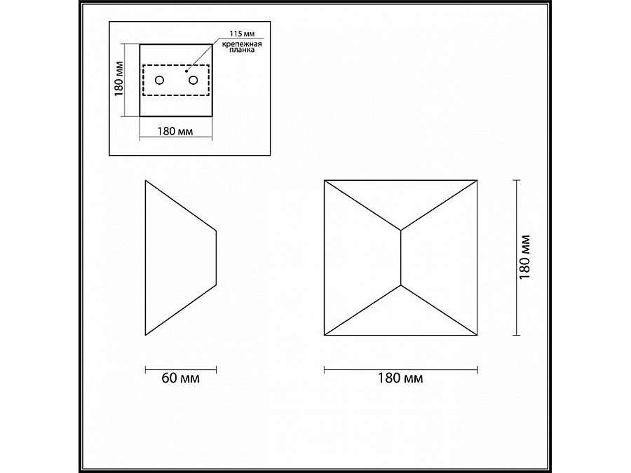 Накладной светильник Odeon Light Tibro 3907/10WL