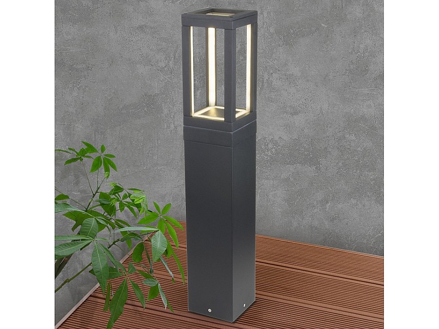 Наземный низкий светильник Elektrostandard Frame 1529 TECHNO LED серый