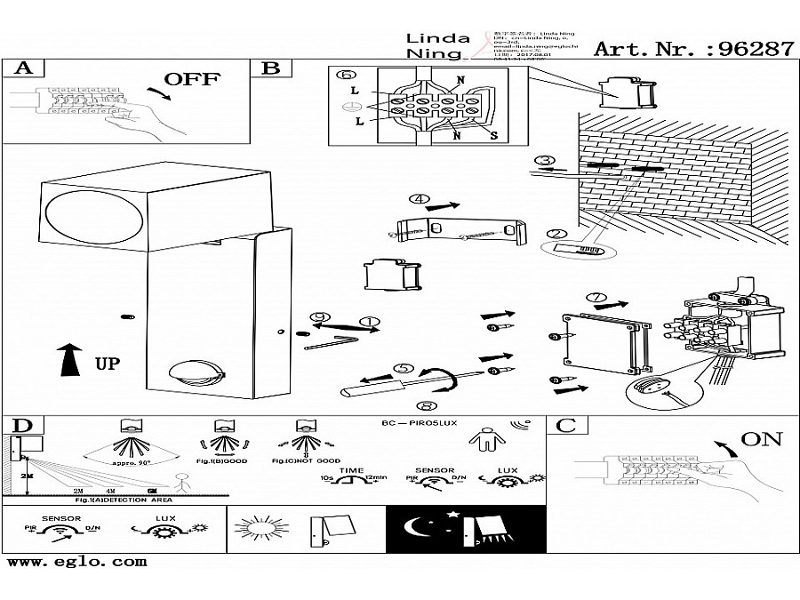 Светильник на штанге Eglo Sakeda 96287