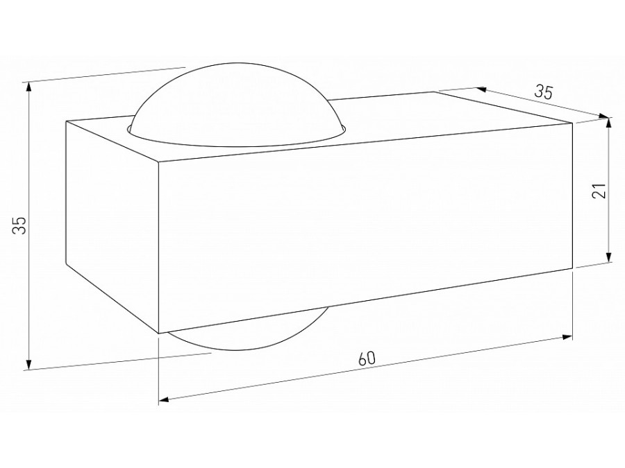 Накладной светильник Elektrostandard Lenses 35191/W черный