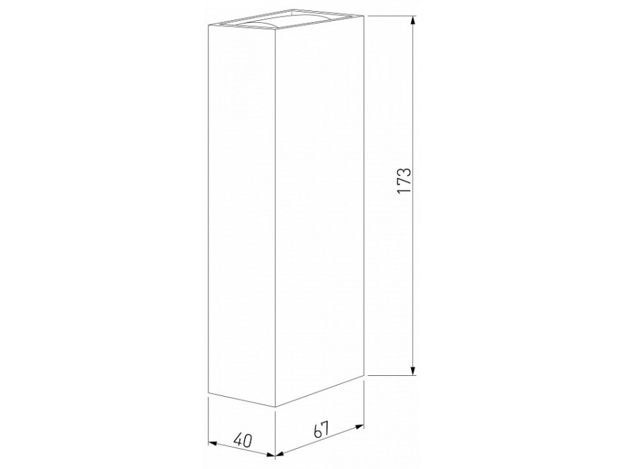 Накладной светильник Elektrostandard Blaze 35136/W