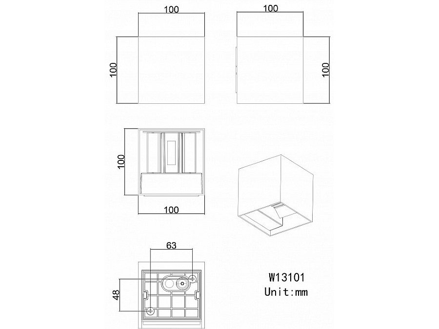 Накладной светильник ST-Luce Brik SL9513.401.01