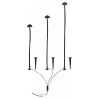 Наземный низкий светильник Arte Lamp MOTUS A1081PA-3BK