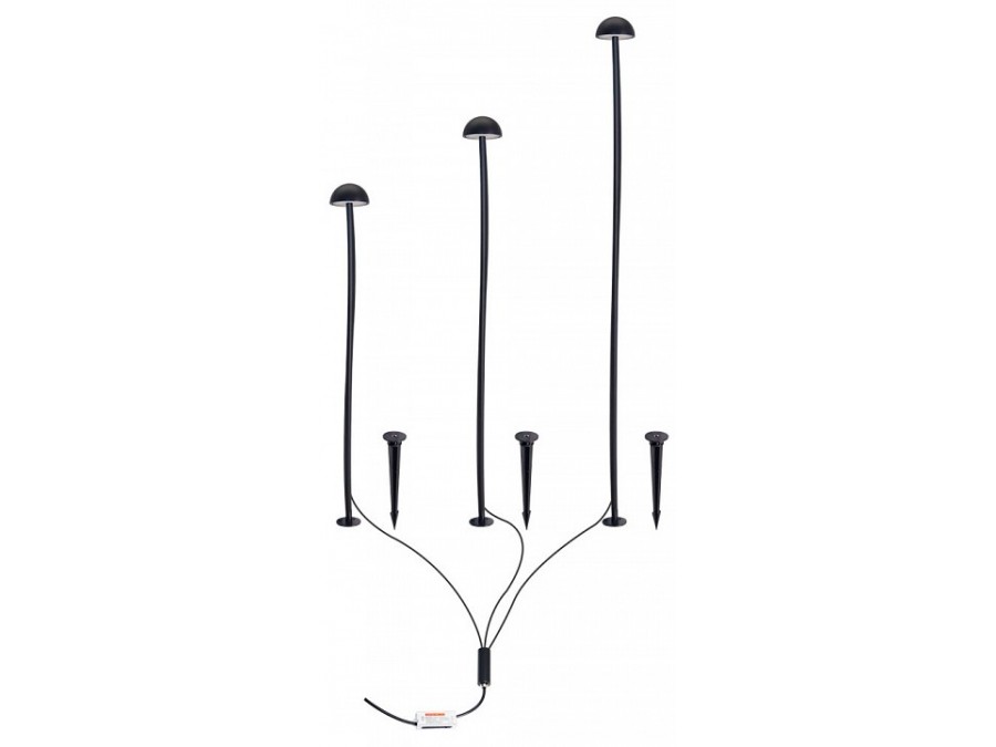 Наземный низкий светильник Arte Lamp MOTUS A1081PA-3BK