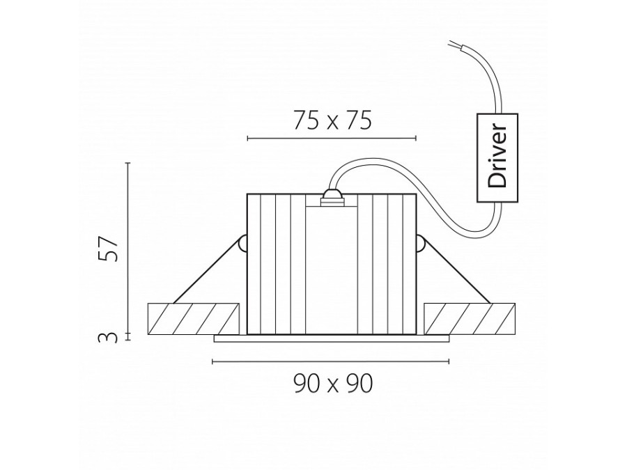 Встраиваемый светильник Lightstar Ciclone 385446
