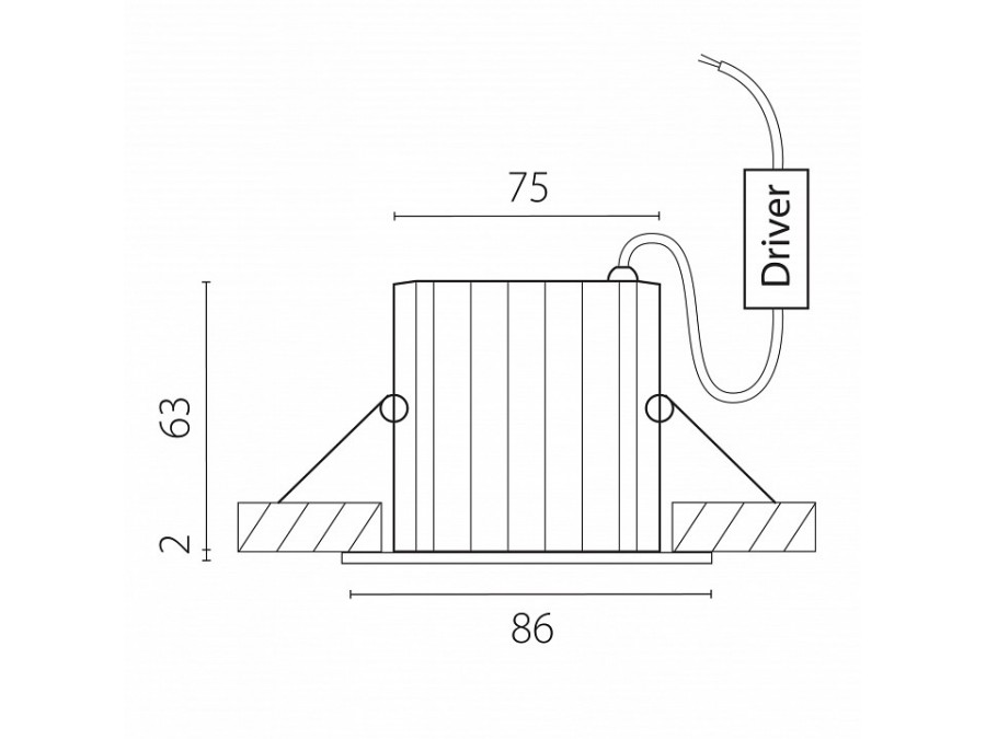 Встраиваемый светильник Lightstar Ciclone 385047