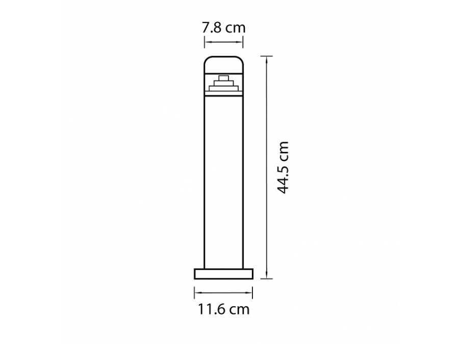 Наземный низкий светильник Lightstar Raggio 376907