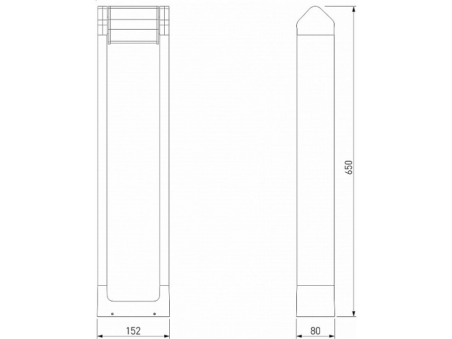 Наземный низкий светильник Elektrostandard DORS 35163/F