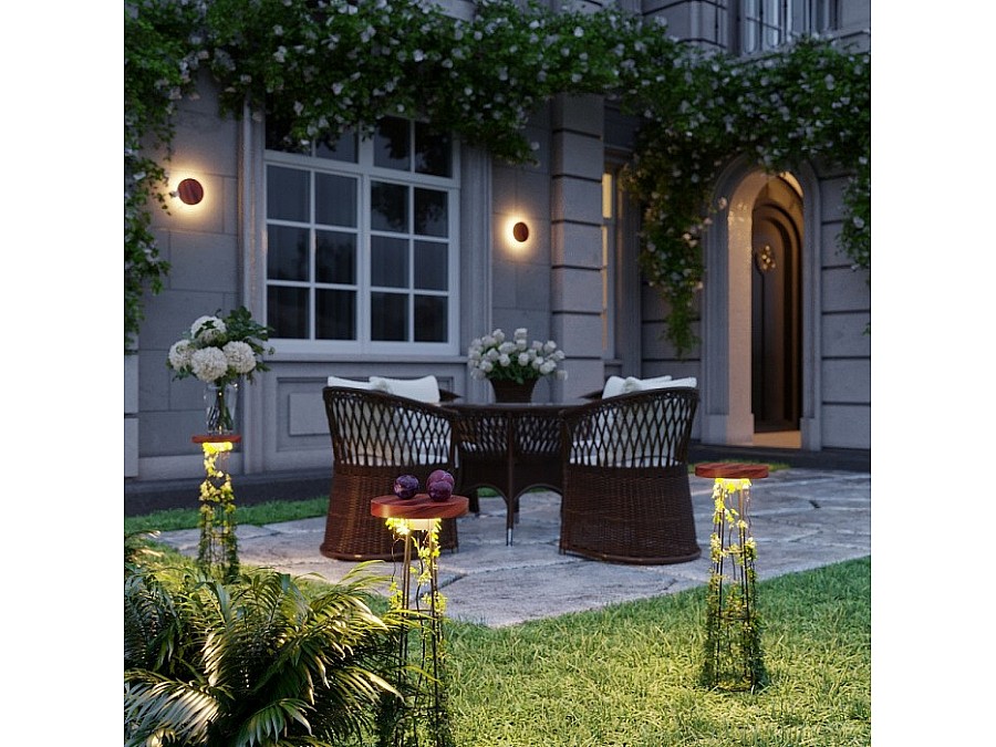 Наземный высокий светильник Odeon Light LIANA 7108/15GLA