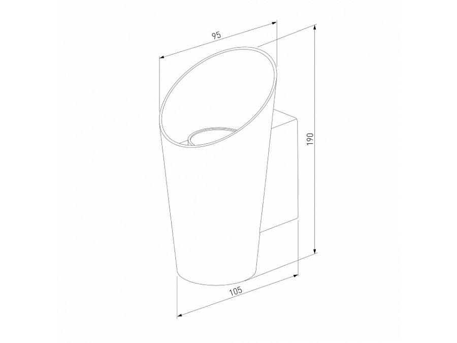 Накладной светильник Elektrostandard Tronc 1539 TECHNO LED Tronc Белый