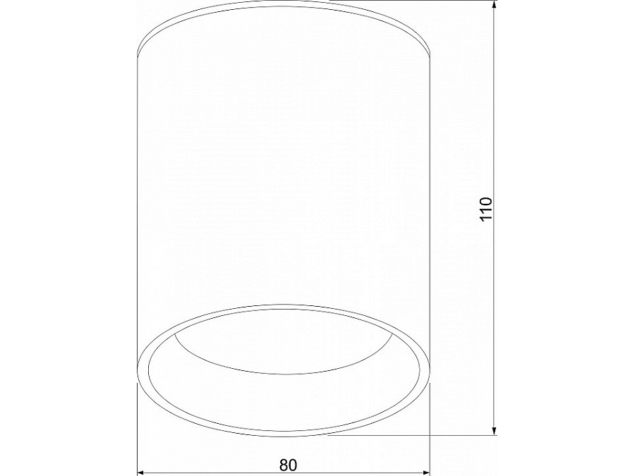Накладной светильник Elektrostandard Light LED 35130/H черный