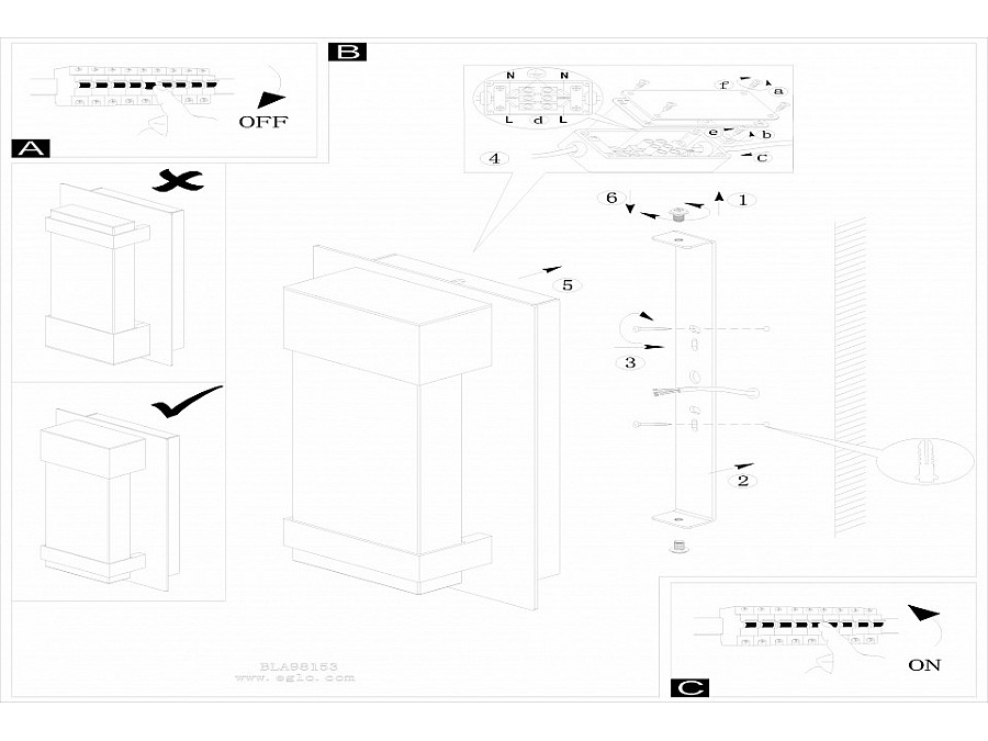 Накладной светильник Eglo Villagrazia 98154