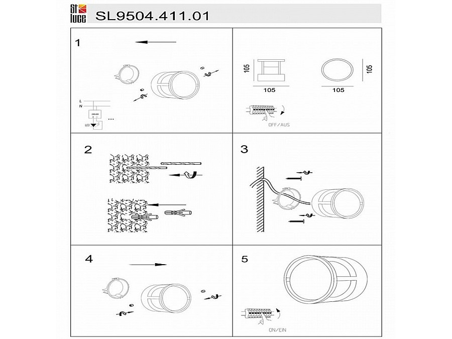 Накладной светильник ST-Luce Alceno SL9504.411.01
