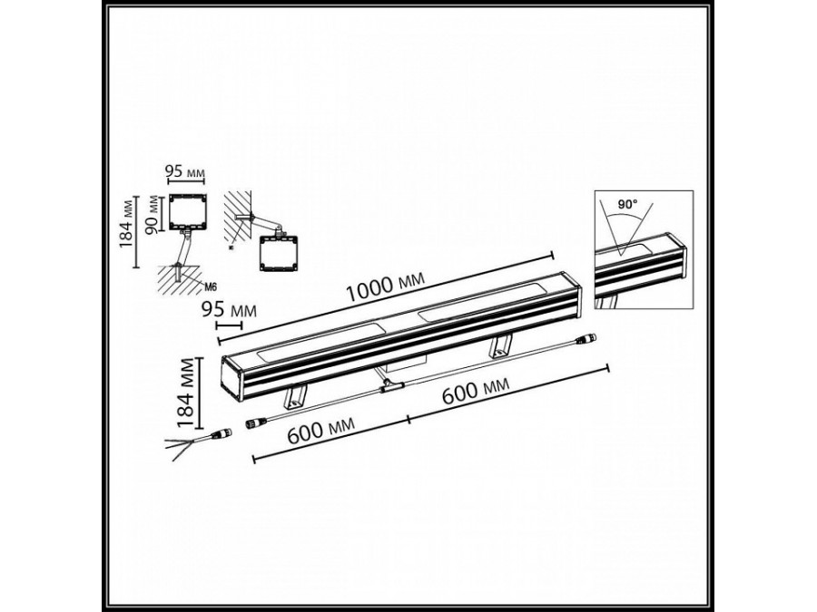 Наземный низкий светильник Odeon Light HIGHTECH 7186/80FL