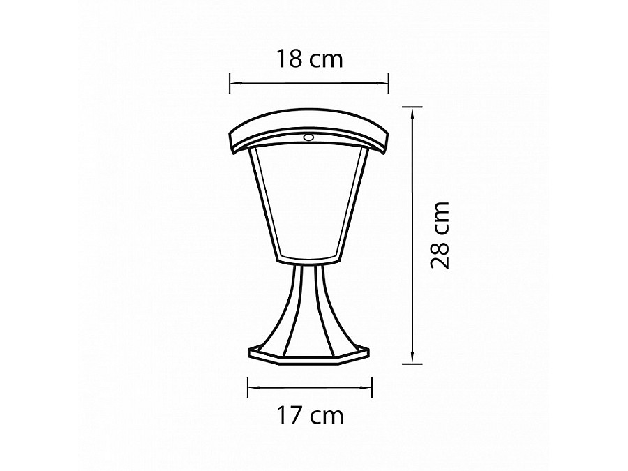 Наземный низкий светильник Lightstar Lampione 375970