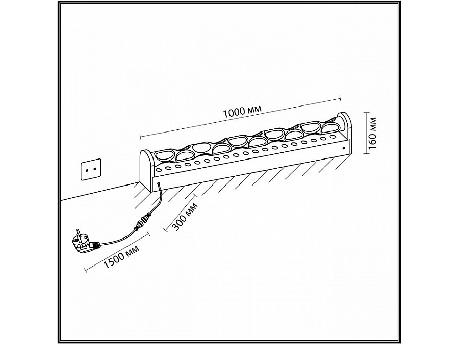 Наземный низкий светильник Odeon Light Waterfall 7027/72FL