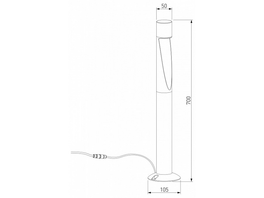 Наземный высокий светильник Elektrostandard Recess 35177/F