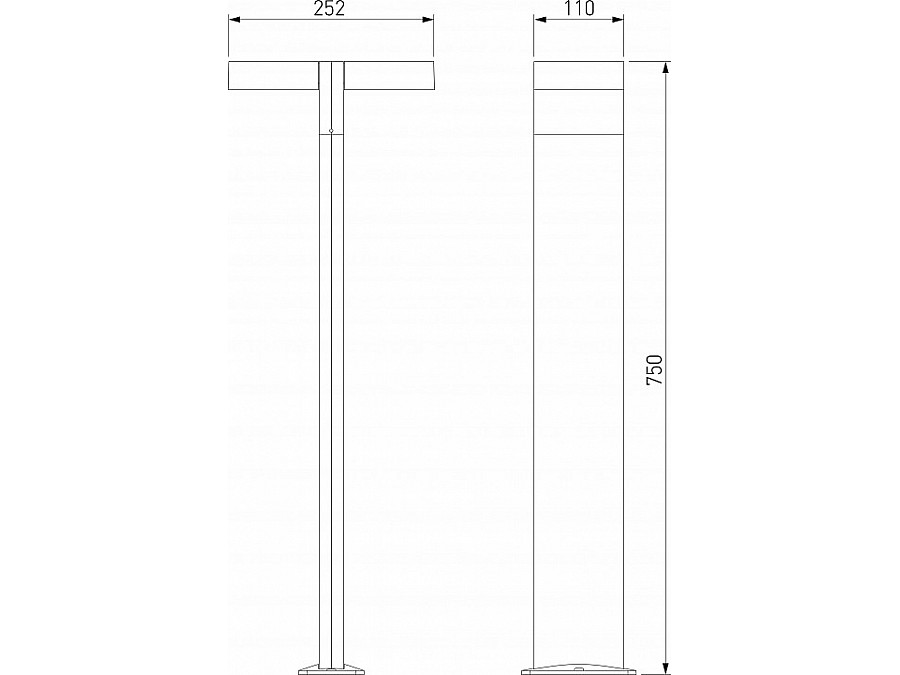 Наземный высокий светильник Elektrostandard Twin a064383