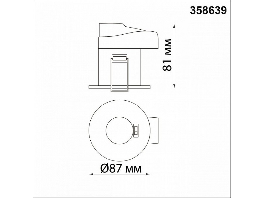 Встраиваемый светильник Novotech Regen 358639