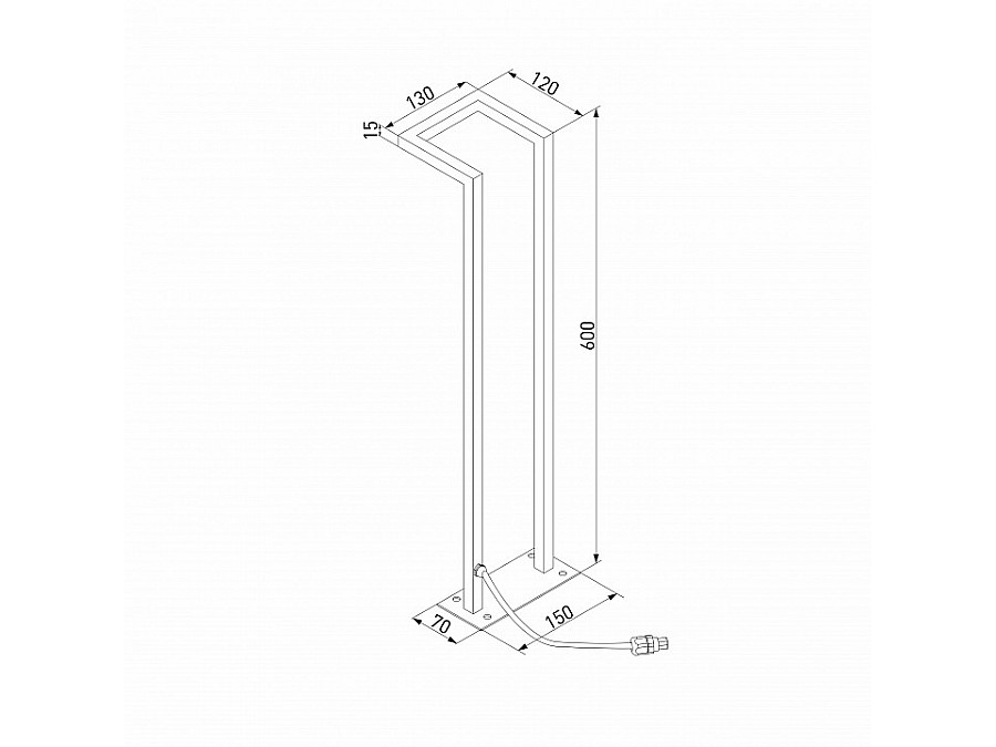 Наземный высокий светильник Elektrostandard Stels a067901