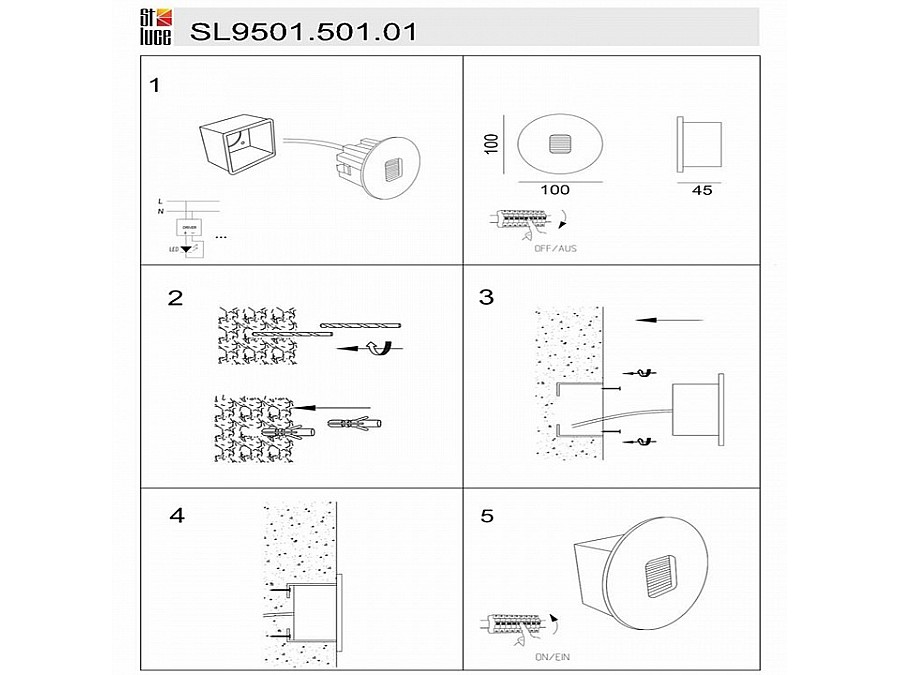 Встраиваемый светильник ST-Luce Visano SL9501.501.01