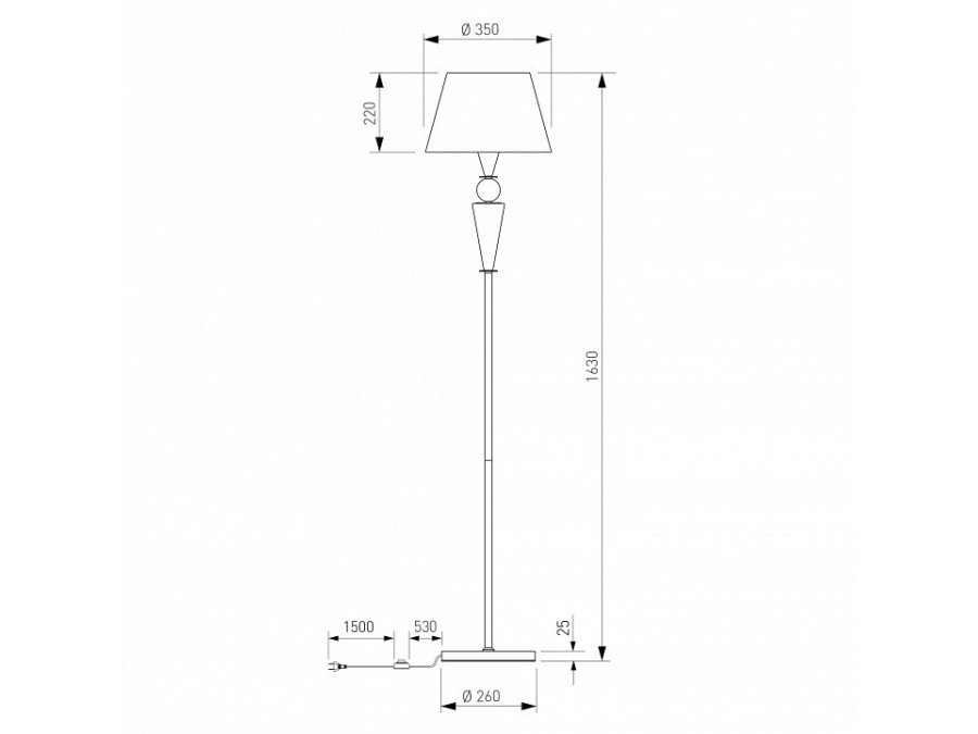 Торшер Eurosvet Teja 109014