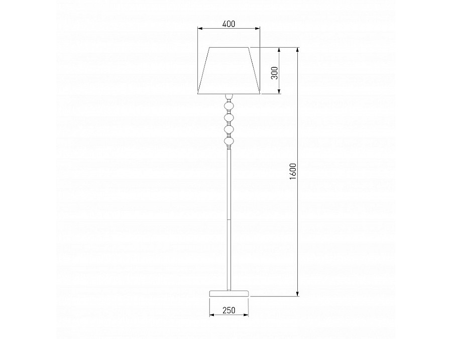 Торшер Eurosvet Rigel 01057/1 черный