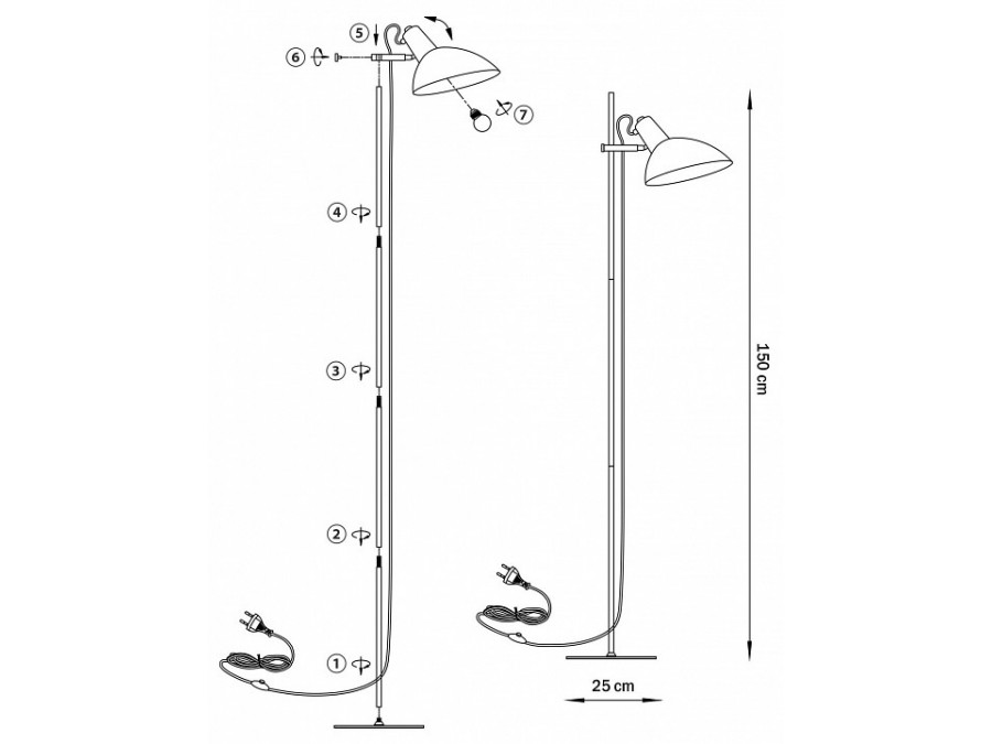 Торшер Lightstar Loft 765747