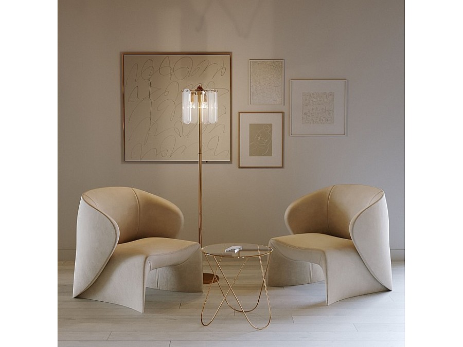 Торшер Eurosvet Claire 01171/3 золото