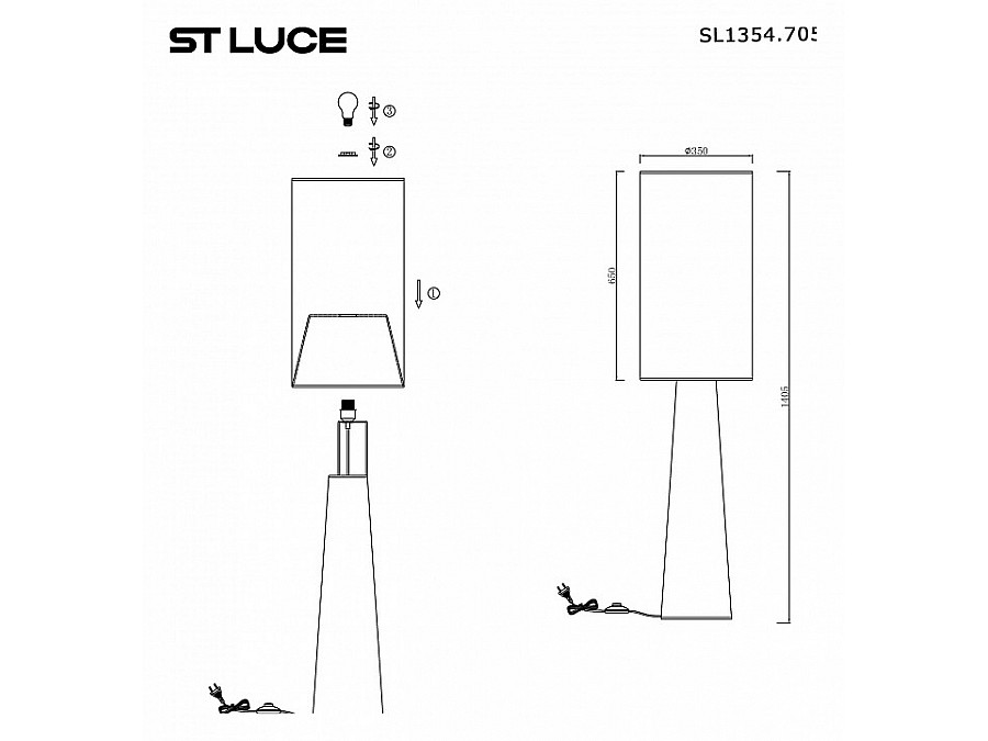 Торшер ST-Luce Jackie SL1354.705.01