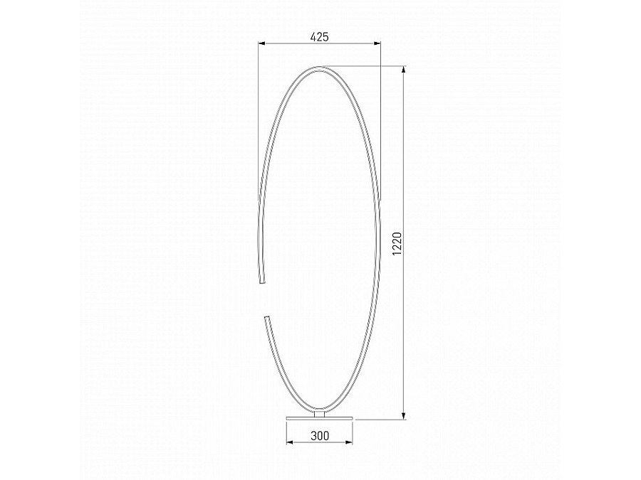 Торшер Eurosvet Gap 80415/1 сатин-никель 65W