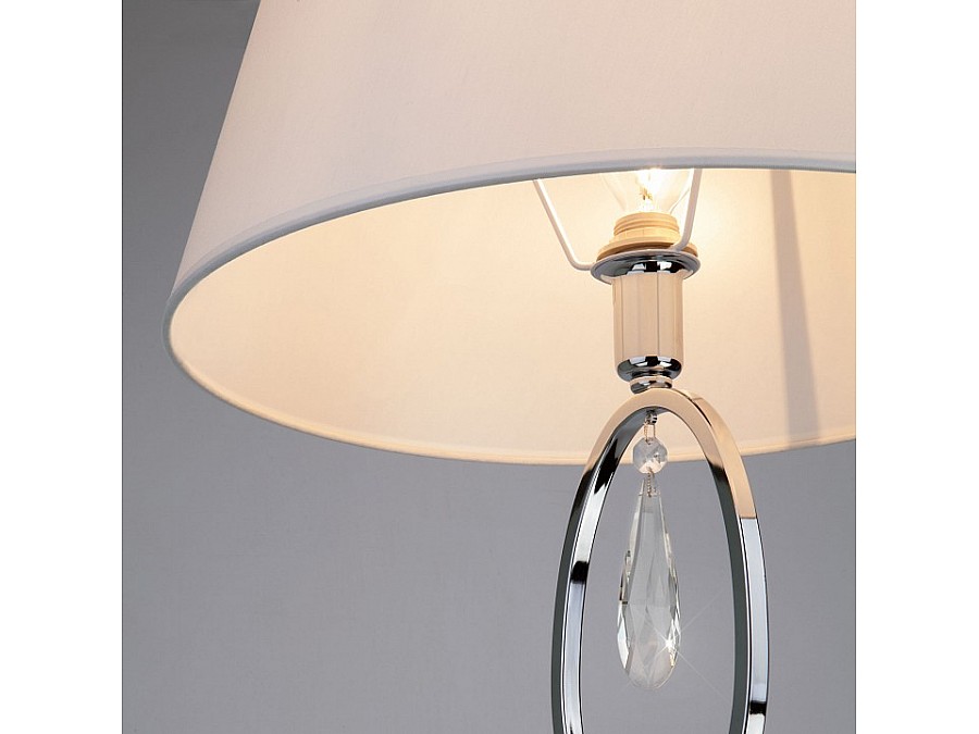 Торшер Eurosvet Madera 01056/1 хром/прозрачный хрусталь Strotskis