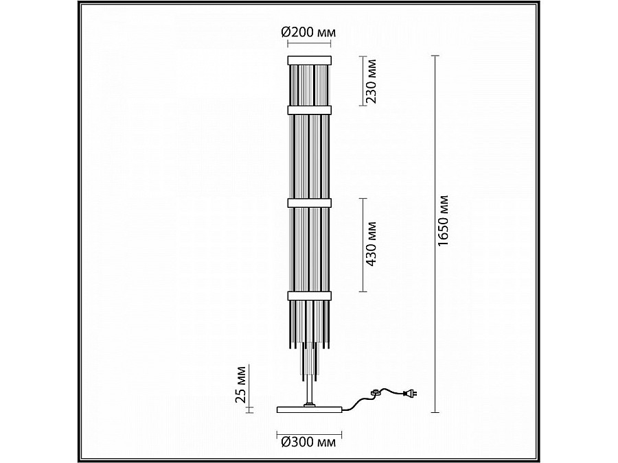 Торшер Odeon Light York 4788/12F