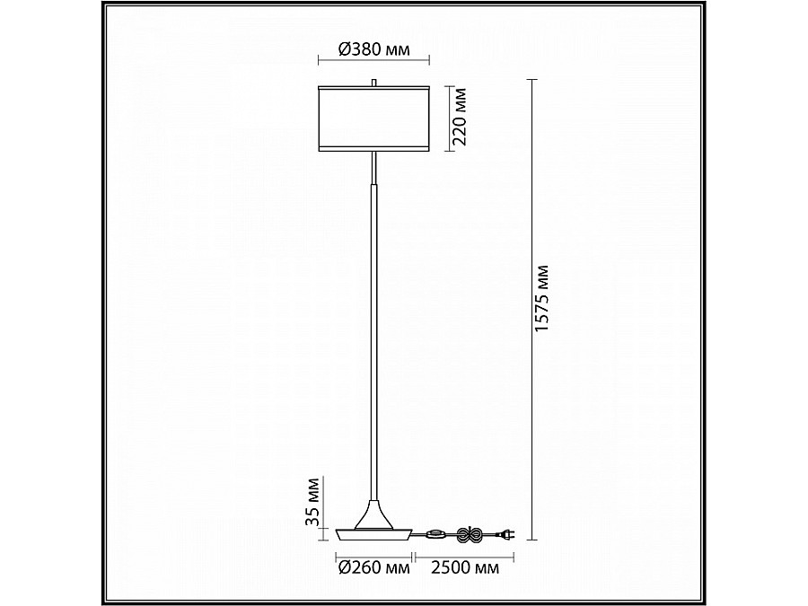 Торшер Odeon Light Bergi 5064/2F