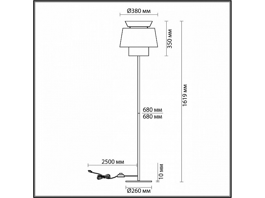 Торшер Odeon Light Kressa 4992/1FA