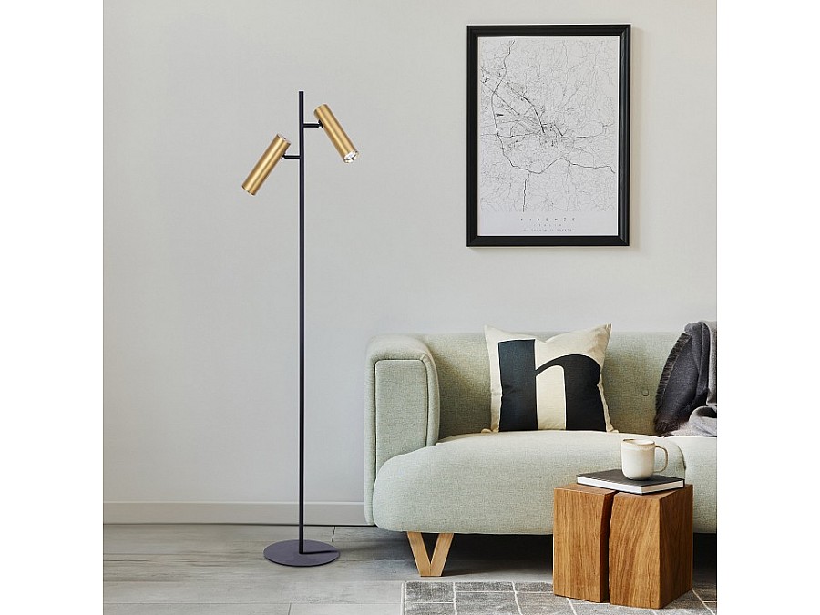 Торшер Eurosvet Barre 01087/2 латунь