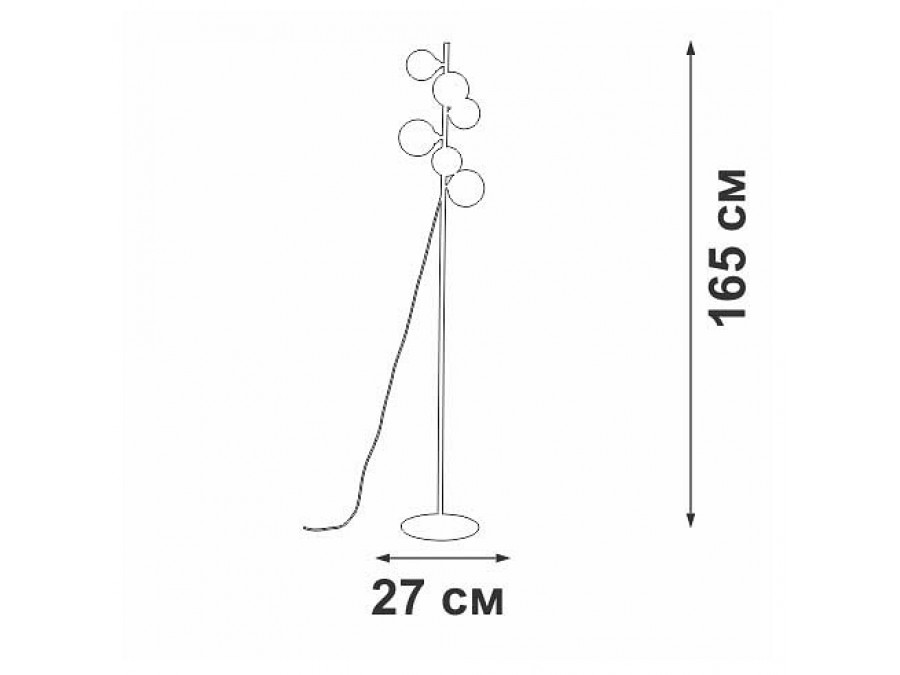 Торшер Vitaluce V2569 V2569-1/6P