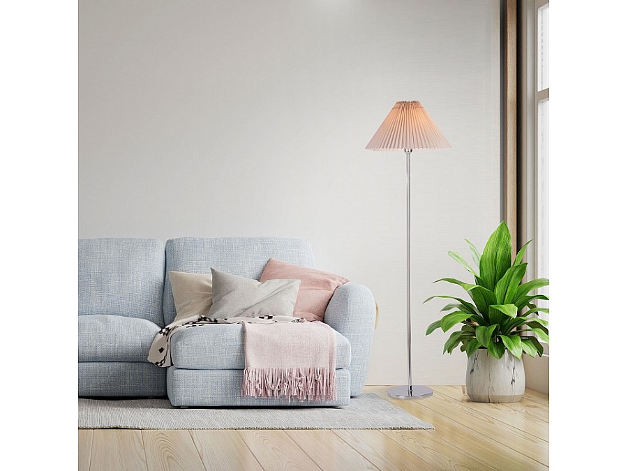 Торшер Eurosvet Peony 01133/1 хром/серый