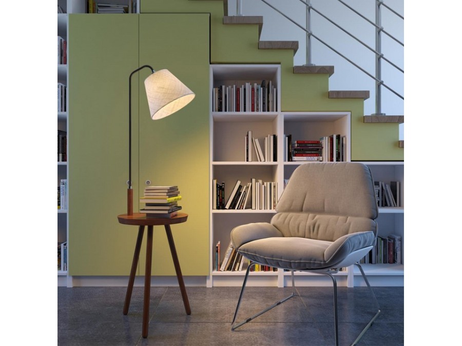 Стол журнальный с торшером Odeon Light Kalda 4666/1F