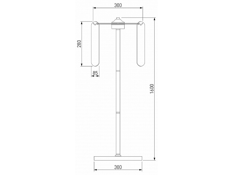 Торшер Eurosvet Claire 01171/3 золото