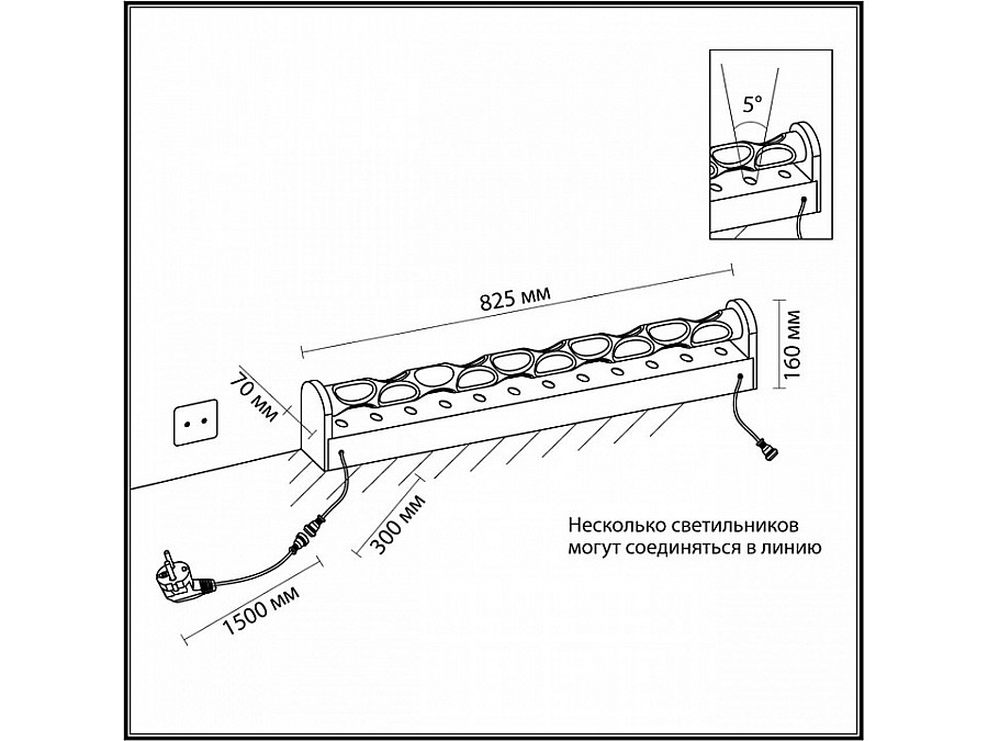 Торшер Odeon Light Waterfall 7027/16FL