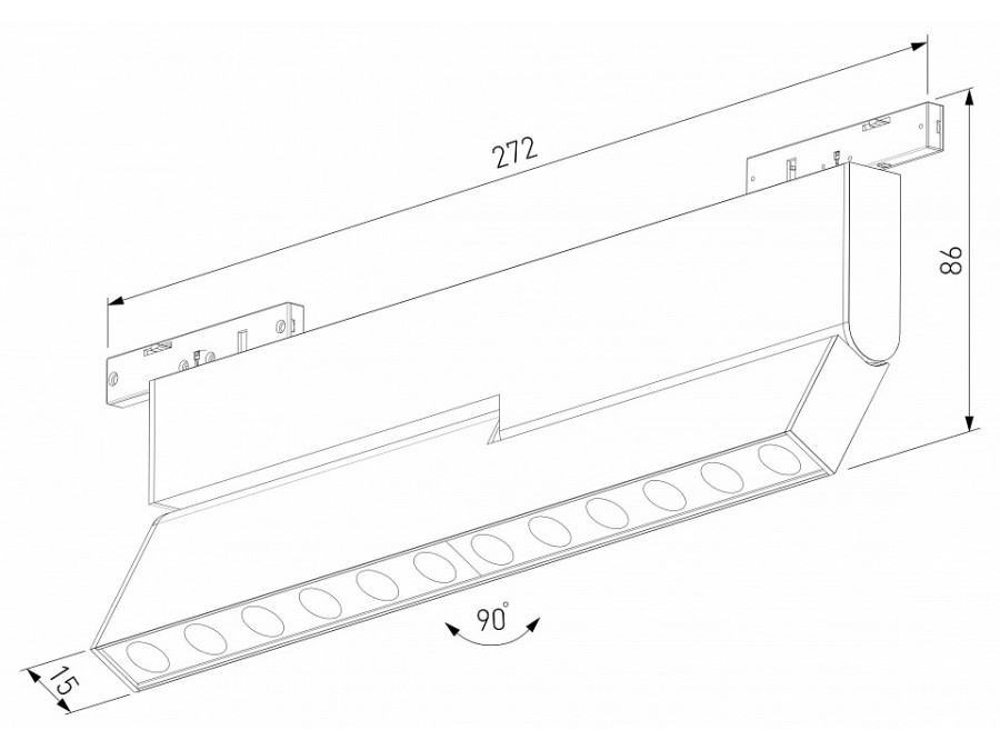 Накладной светильник Elektrostandard Mini Magnetic a067280