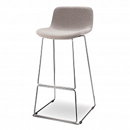 Барный стул Neo Soft 77 см, серое букле