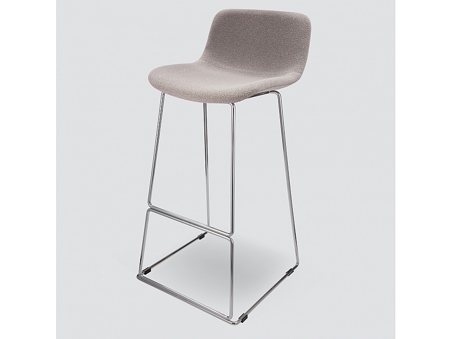 Барный стул Neo Soft 77 см, серое букле