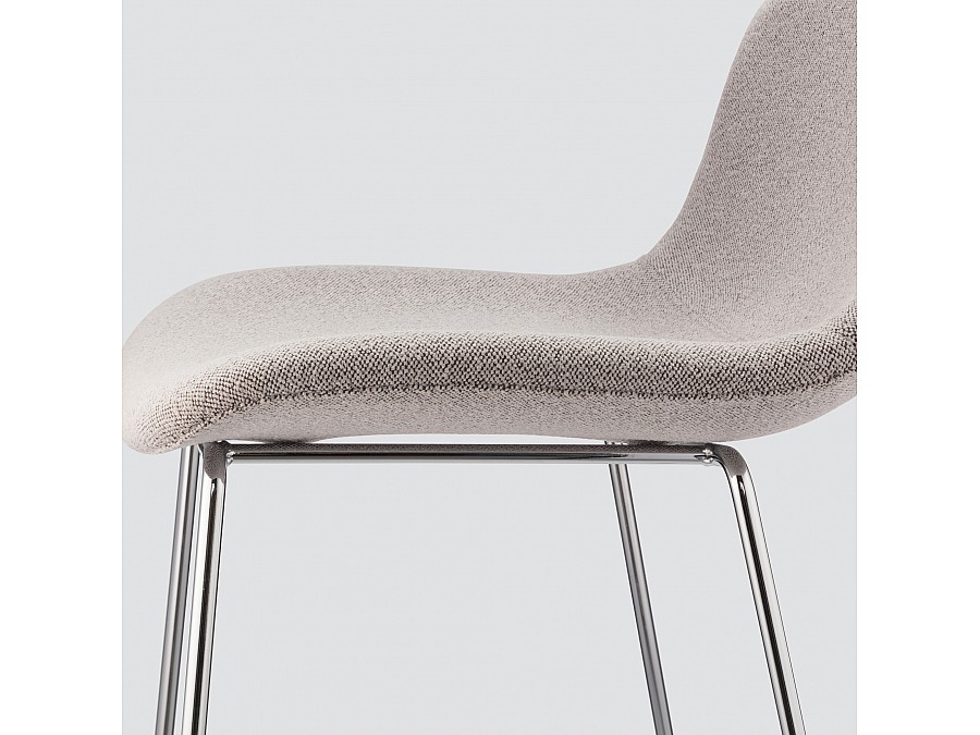 Барный стул Neo Soft 77 см, серое букле