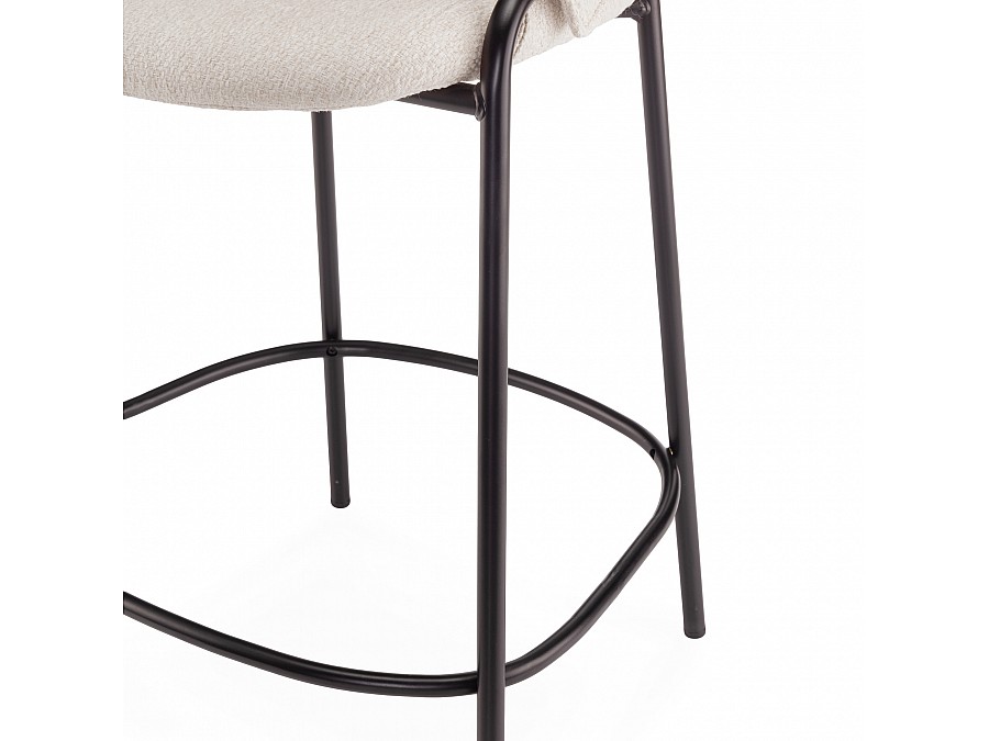 Полубарный стул Lok, 65 см, бежевое букле