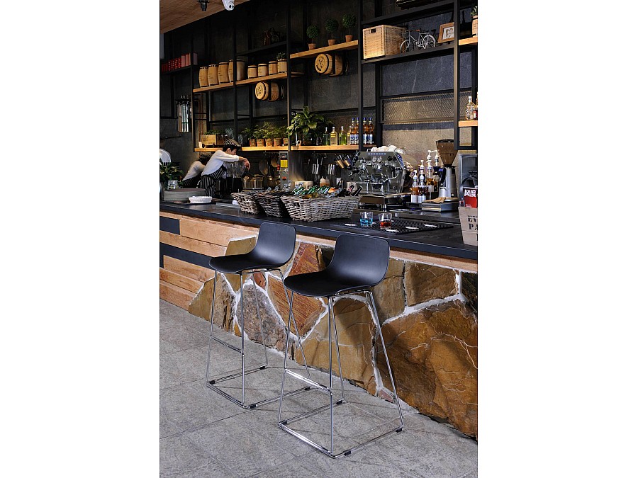 Полубарный стул Neo 65 см, черный