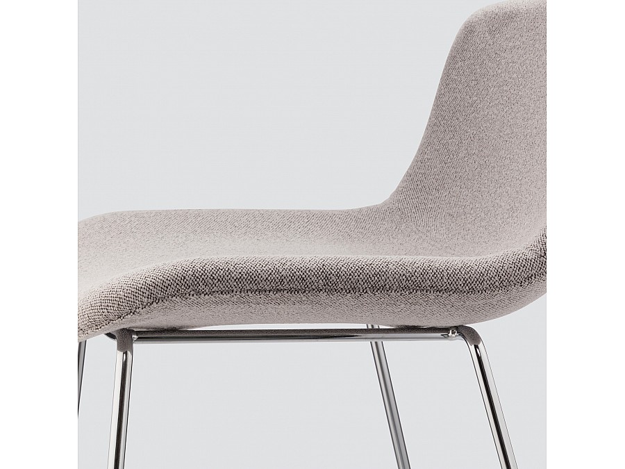 Полубарный стул Neo Soft 65 см, серое букле