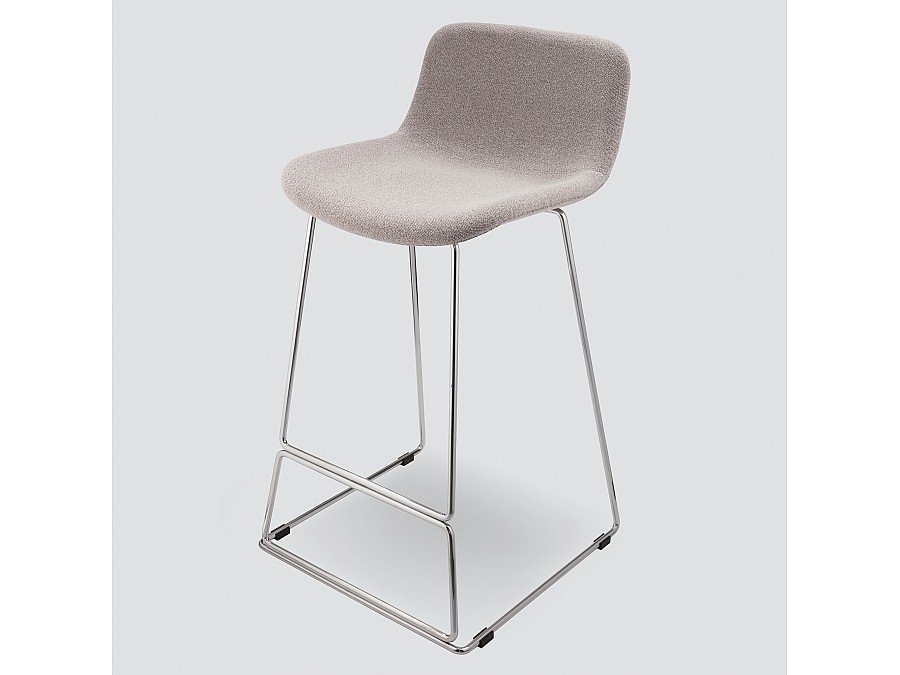 Полубарный стул Neo Soft 65 см, серое букле